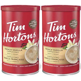 Tim Hortons French Vanilla Cappuccino Sweet and Creamy (454g/16 oz.,) 2pk,