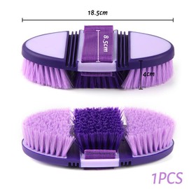 Hillylolly Horse Brush, Root Brush, Long Bristles, Soft Horse Brush, Magic Brush, Horse Cleaning Brush, Root Brush for Children and Horse Lovers, Purple