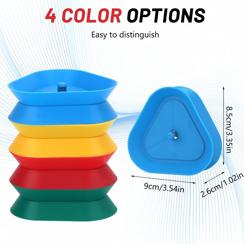 Celehappy 4-Pack Card Holder for Playing Cards Triangle Shaped