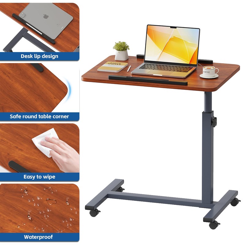 ZIWEI STAR Laptop Table Mobile Adjustable Height Portable Desk Notebook