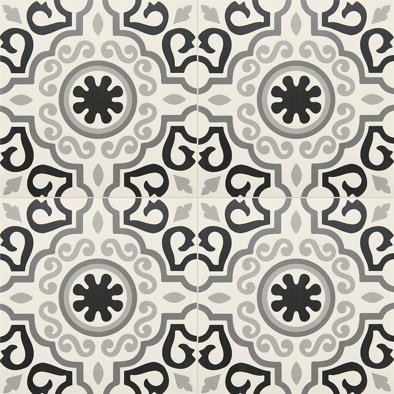 12x12 Marseille Encaustic Pattern Ceramic Tile Floor Wall (8)