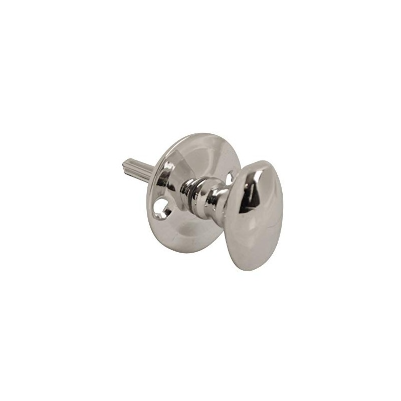 Lunn Hardware Chrome Oval Thumb Turn for Security Bolt