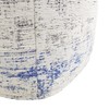 Pasargad Home Grandcanyon Distressed Cotton, Jacquard Woven Pouf- Polly Beads