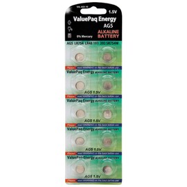 Dantona® DANTONA VAL-AG5-10 ValuePaq Energy AG5 Alkaline Coin Cell Batteries, 10 Pack