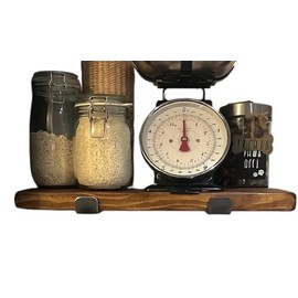 Urban Reclamation Wall Shelf Handmade with Rustic Solid Wood, Reclaimed Timber Shelf, Perfect for Kitchen, Bathroom, Decor, Farmhouse, and Bedroom