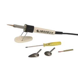 Pebaro 0271 Kerzenkolben Set mit Schreibspitze, Messingbürste und Bügeleisen, Kerzen verzieren, modelieren, verformen, bemalen; Basteln und Arbeiten mit Wachs Wachsfarben, Kreativ Set, vielfältig