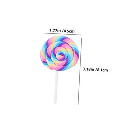 Alasum 4pcs Simulation Lollipop Toys Candy Clay Candy Decoration Party Lollipop Props Decoration Lollipop Props Lollipop Artificial Lollipop