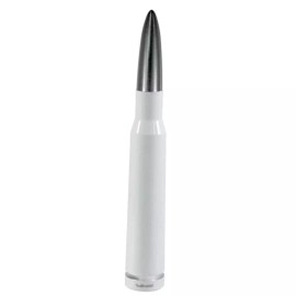 VMS Racing Gunmetal VMS White Bullet Antenna for Chevy Silverado and GMC Sierra Up To 2006