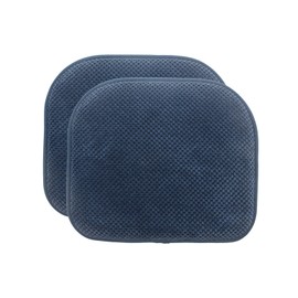 Kitchen Chair Pads - 2 PCS Memory Foam Seat Cushion for Chairs Non Slip Seat Pad for Living Room Office