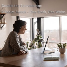 Dranweill Tablet Holder for Desk - Kindle Fire HD Stands-2white