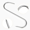 Stainless Steel Meat Hooks, 30 Pieces S-shaped Wall Hooks, Smoking