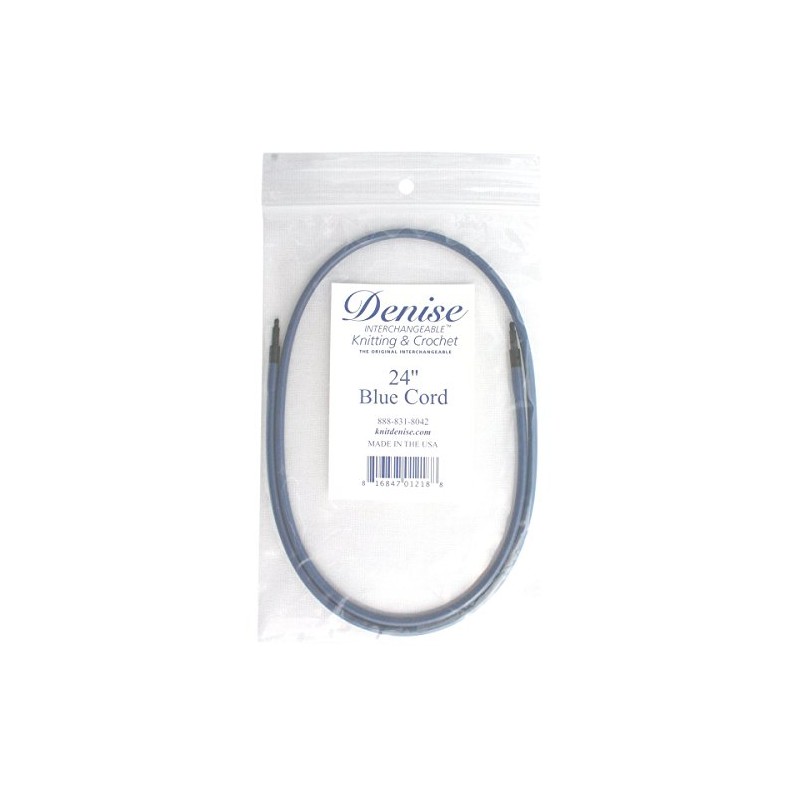 Denise Needles Denise Interchangeable Knit and Crochet Long Cord, 24-Inch,