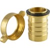 fittingteile Hose Nozzle with Wing Union Nut, Flat Sealing Brass