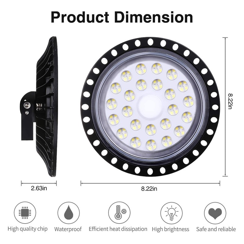 Fairyland LED UFO Industrial Lamp Indoor Spotlight 50W 100W 200W