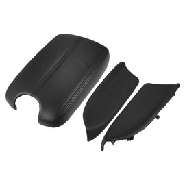X AUTOHAUX 1 Set Car Center Console Cover Front Door Panels Armrest Replacement for Honda Accord 2008 2009 2010 2011 2012 Black