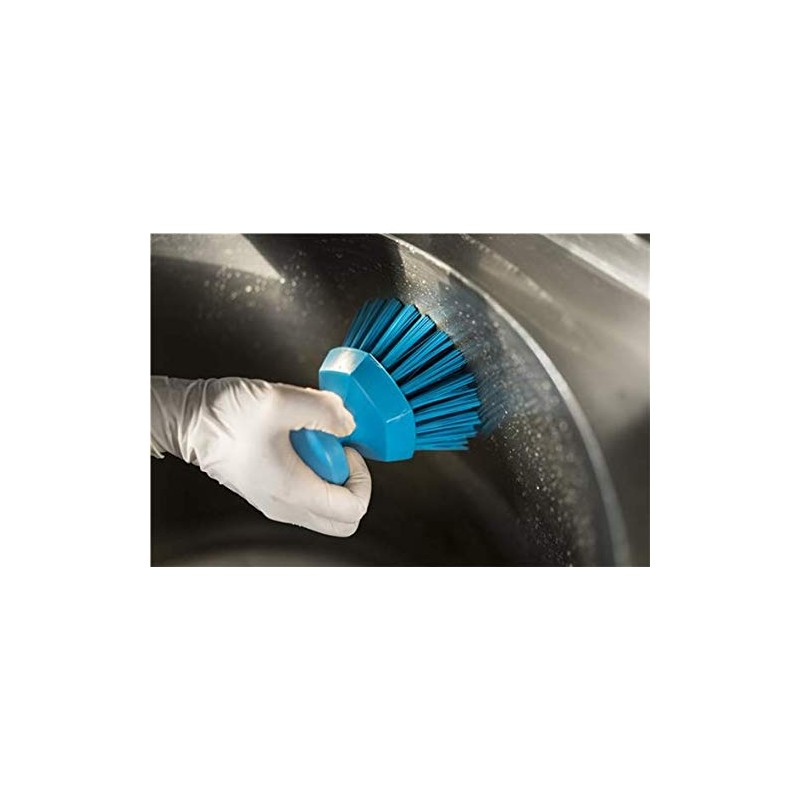 Vikan 38853 Brush,Scrub,Round,Stiff,5",PP/PBT,Blue