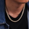 LuxeFlex Prong Cuban Link Chain for Men and Women, 14K