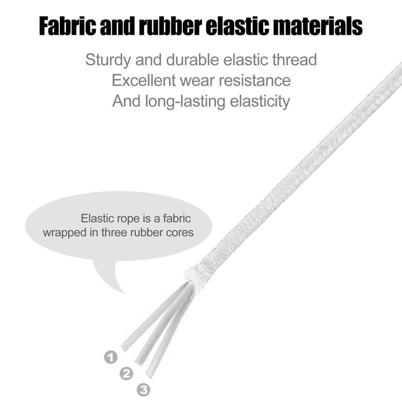 1 mm Elastic Cord for Bracelets, Stretchy Braclet String, Elastic