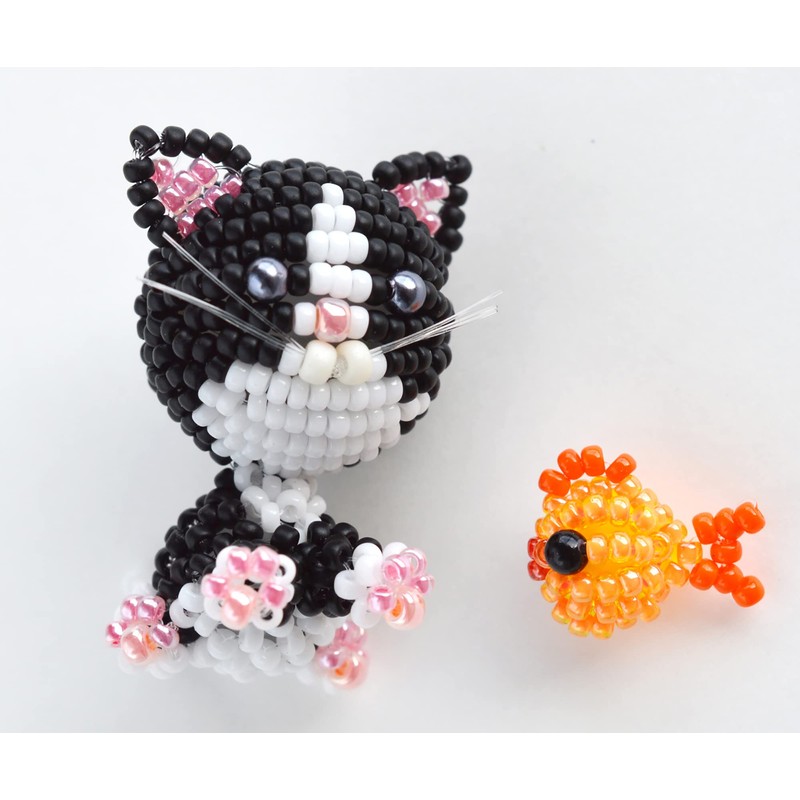 MIYUKI BFK-618 Beads Kit, Mascot Made with Beads, Cat Biyori,
