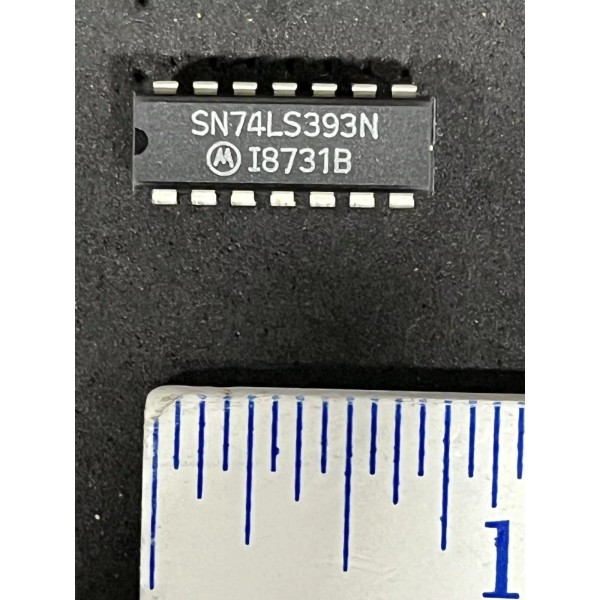 Motorola SN74LS393N IC BINARY COUNTER DL 4 BIT 14 PIN