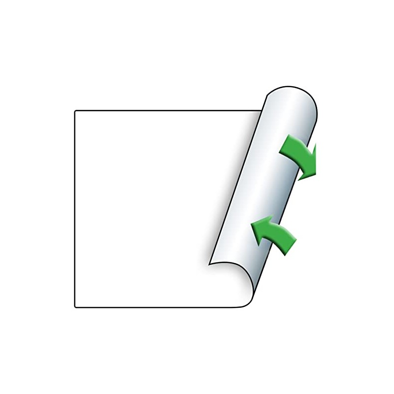 Meto 29 x 28 mm 3 Line White Removable Labels