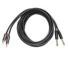 JORINDO Dual 6.35mm Male to Double RCA Male Cable Audio
