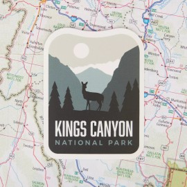 Vagabond Heart Souvenirs Kings Canyon Weatherproof Vinyl Travel Sticker - Gift or Souvenir