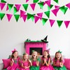 Pink and Green Party Decorations Metallic Hot Pink Light Green