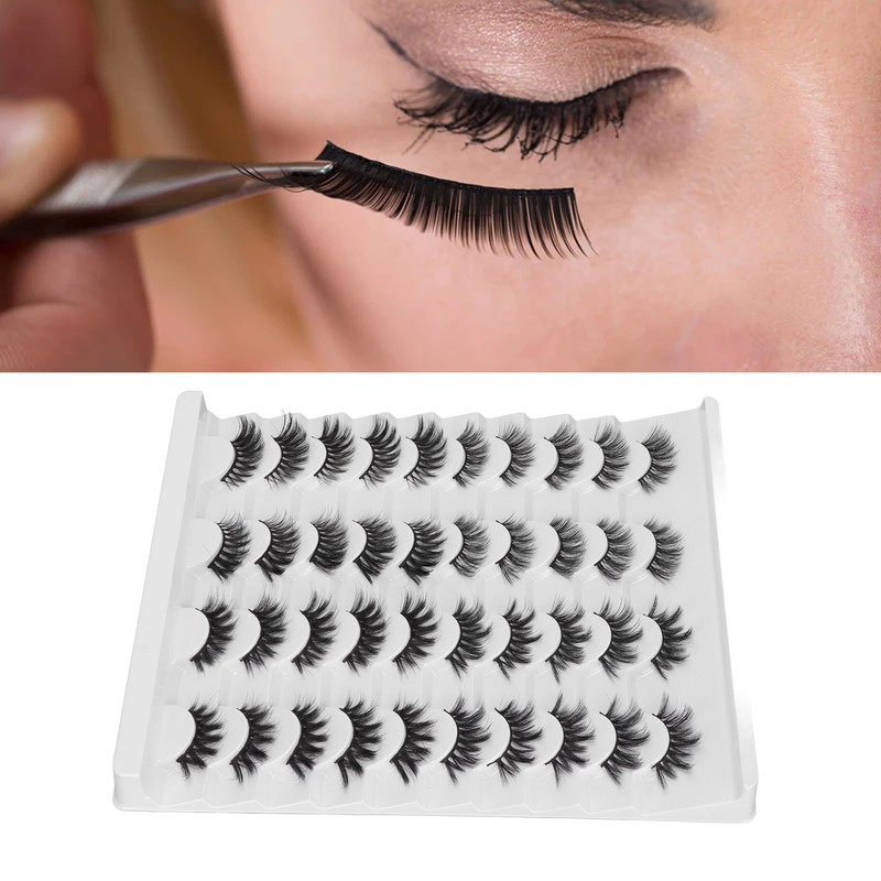 20 Pairs Mixed Half Eye False Lashes High Imitation 6D