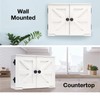 Excello Global Products Barndoor Spice Cabinet, White