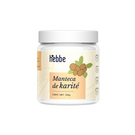 HEBBE - Manteca de karit 120 g  Hidrata a profundidad la epidermis  Estimula la produccin de colgeno  Ayuda a reducir las lneas de expresin  Renueva  