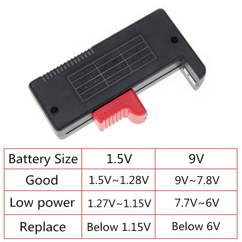 BaoFufc BT-168D Battery Tester Checker LCD Display for Easy Viewing