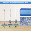 DLAIMI 4 Pack Microfiber Cleaning Pad for Bona Mop Safe