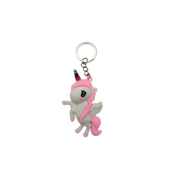 4Trails Unicorn Lucky Keyring Keychain Pastel Pink Blue Yellow White