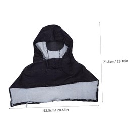 PACKOVE Denim Hooded Cape Windproof Hat Wear-Resistant Bucket Cap for Outdoor Activities Comfortable Fit for Grinding Handling Stylish Sun Shade Versatile Cover for Travel