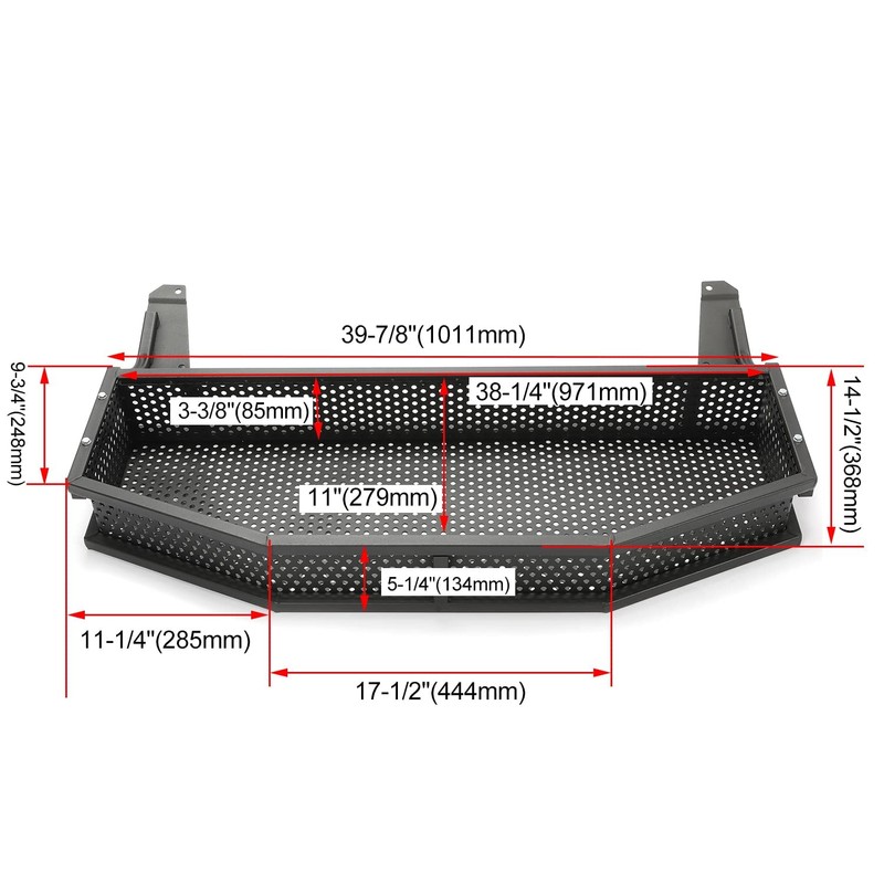 KUAFU Front Cargo Storage Basket Compatible with Club Car DS