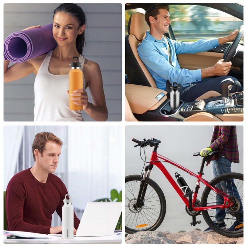 REVOMAX Termo de Agua 32 Oz, Termo de Acero Inoxidable