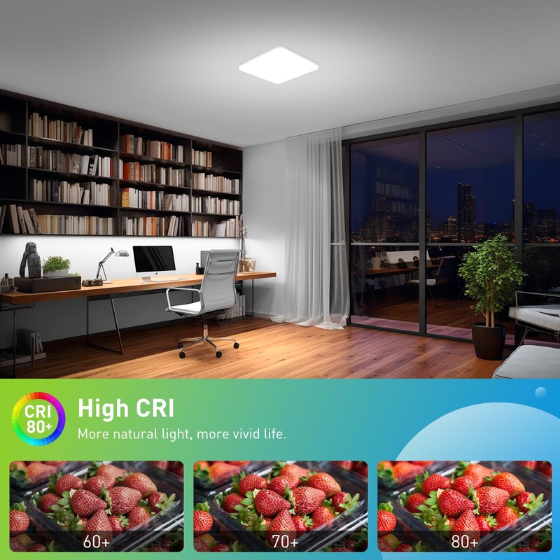 Yafido Ceiling Light Ultra Slim 48W 4320LM LED Panel Light