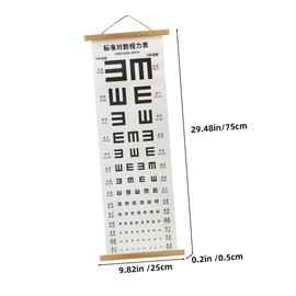 ABOOFAN Visual Testing Chart Thickened Eye Chart for Accurate Exams Wall Hanging Suitable for Adults