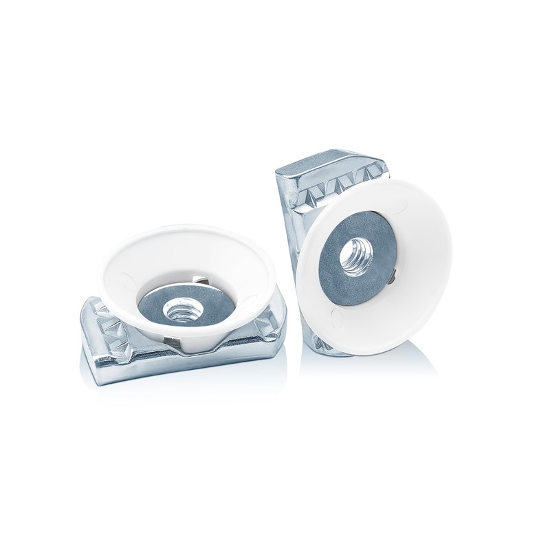 SIHAI 30-Pack 1/4"-20 Strut-Channel Cone Nuts, Position-Exact for Easy Installation,