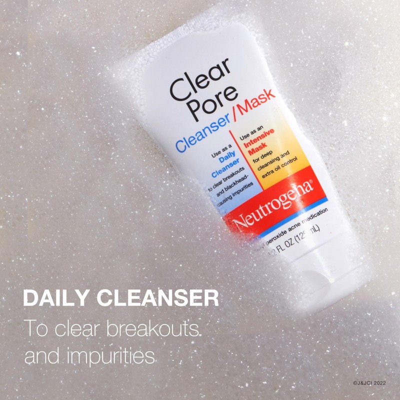 Neutrogena Clear Pore 2 in 1 Facial Cleanser/Face Mask with