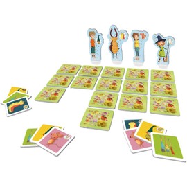 KOSMOS 712624 Petronella Applesauce - Magic Fun in the Mill Garden, Cheeky Bewitched Memory Game for 2-4 People from 6 Years, Children's Game with the Original Figures of Popular Children's Books