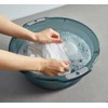 Multi-Purpose Clear Plastic Wash Tub, Dishpan Basin for Foot Soaking,