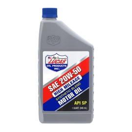 Lucas Oil Synthetic Blend High Mileage SAE 20w-50 Motor Oil_API SP 1 Quart (Pack of 1)