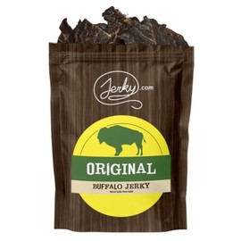 Jerky.com Exotic Original Buffalo Jerky - Wild Game Meat Snacks, Exotic Snacks, High-Protein, All-Natural, No Added Preservatives - Healthy Snacks for Adults - 1.75 oz. (Pack of 1)
