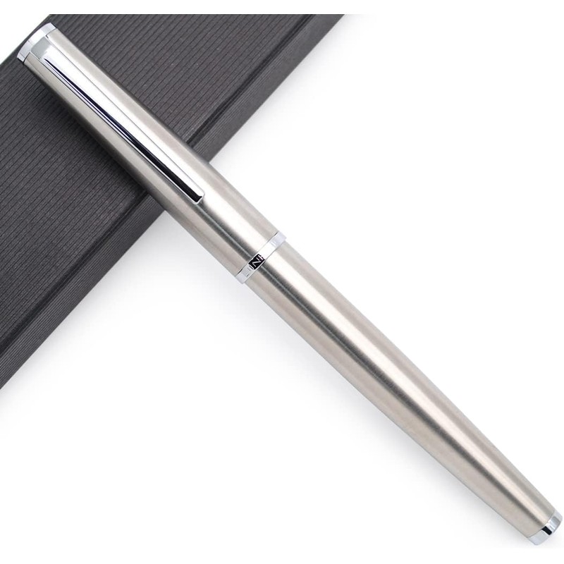 JINHAO 95 Series - Pluma estilográfica de metal (negro con