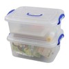 Yarebest 2-pack Storage Boxes with Lids, 8 Liter Plastic Box