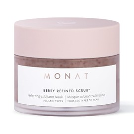 Monat Berry Refining ScrubTM - 87ml perfect exfoliating mask with skin-brightening AHAs and cranberry seeds. / 모낫 베리 정제 스크럽TM - 피부를 밝게 하는 AHA와 크랜베리 씨앗으로 완벽한 각질 제거 마스크 87ml