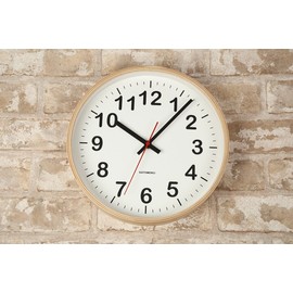 KATOMOKU Plywood Wall Clock 2 Sweep (Continuous Second Hand) km-42M φ252mm