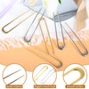 6 PCS Metal French Hair Pins for Thick Hair, Metal